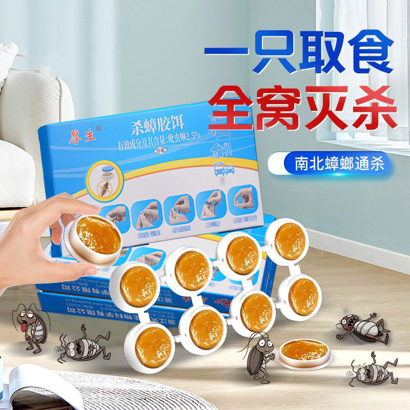 别再被蟑螂逼疯了!这款6.8元的诱饵剂,宠物孕妇都能用,一贴搞定全屋小强