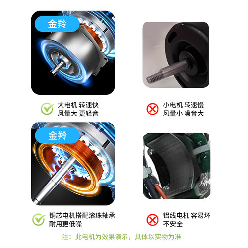 金羚天花排气扇60x60吊顶抽风机吸顶排风扇强力静音大功率换气扇 - 图3