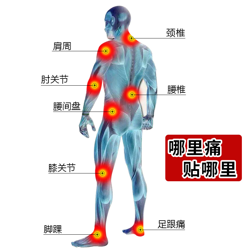 贵州苗药大黑膏阿祖消痛贴官网微商正品小黑膏颈肩腰腿疼痛贴