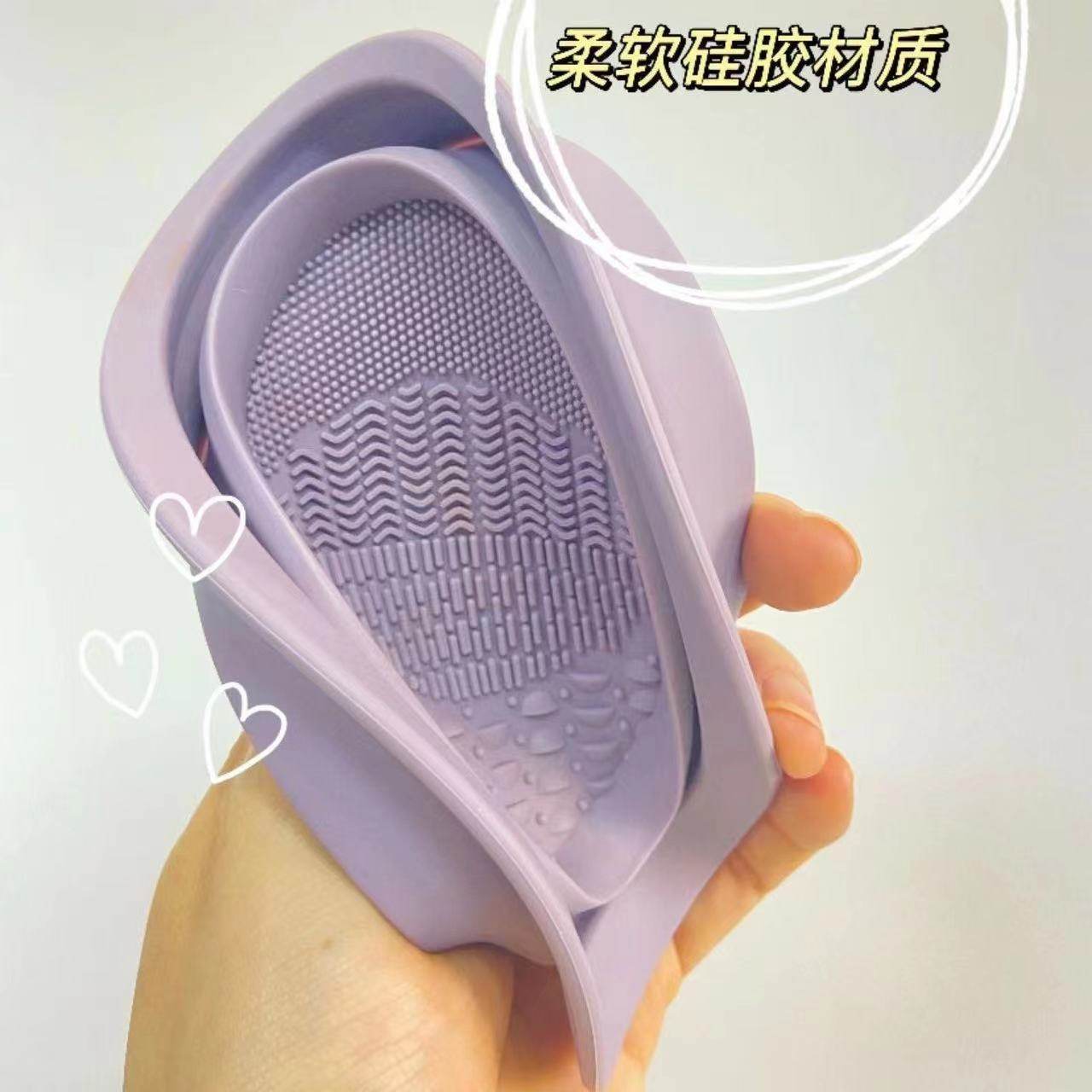 化妆刷粉扑清洗三件套折叠清洗碗干净不伤刷毛美妆工具便捷晾晒,淘宝优惠券,粉丝福利购,淘宝优惠卷