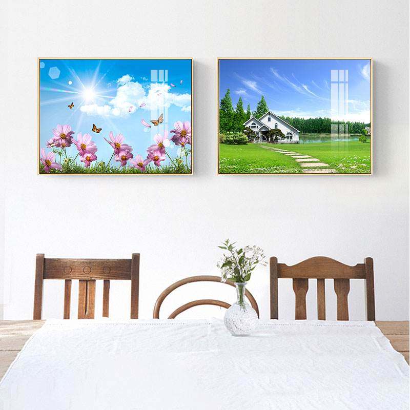 风景装饰画田园风格挂画饭厅餐厅壁画房间卧室床头儿童房现代简约,淘宝优惠券,粉丝福利购,淘宝优惠卷