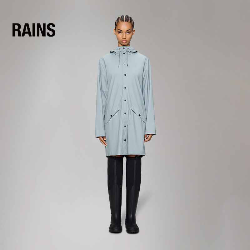 Rains 中长防风防水面料夹克风衣外套旅行男女Long Jacket/12020,淘宝优惠券,粉丝福利购,淘宝优惠卷