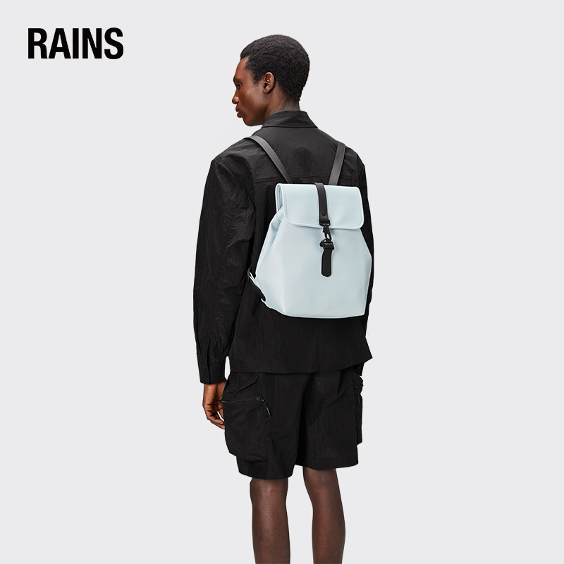 Rains 防水背包男 新品方形设计休闲双肩包女 Bucket Backpack - 图2