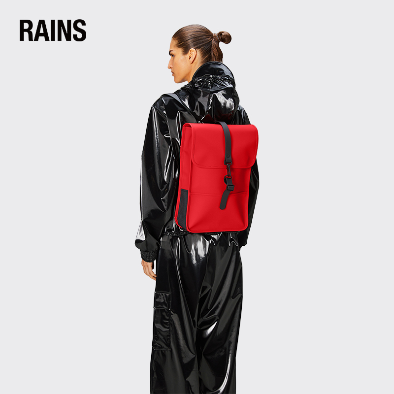 Rains 北欧经典双肩包 防水时尚背包电脑包书包男女Backpack Mini - 图0