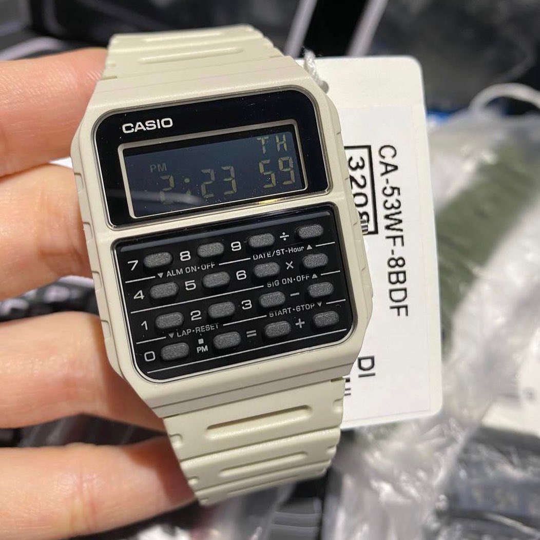 正品Casio卡西欧绝命毒师老白同款复古计算器手表CA-53W-1Z/8B-图2