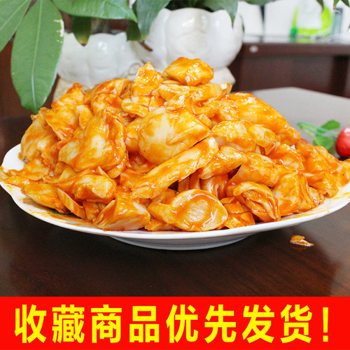 杏鲍菇香辣下饭菜零食大包装小咸菜红油大袋8斤整箱2袋真空装包邮 - 图0
