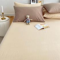 Pure cotton full cotton custom bed sheet single piece tatami baby cot children up and down bed splicing bed big kang pure color