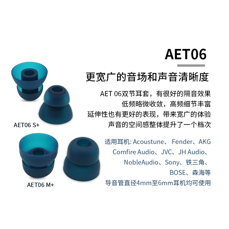 适用AET07耳机套AET06双节套AET08耳塞索尼xm4小米三星入耳式耳帽 - 图0