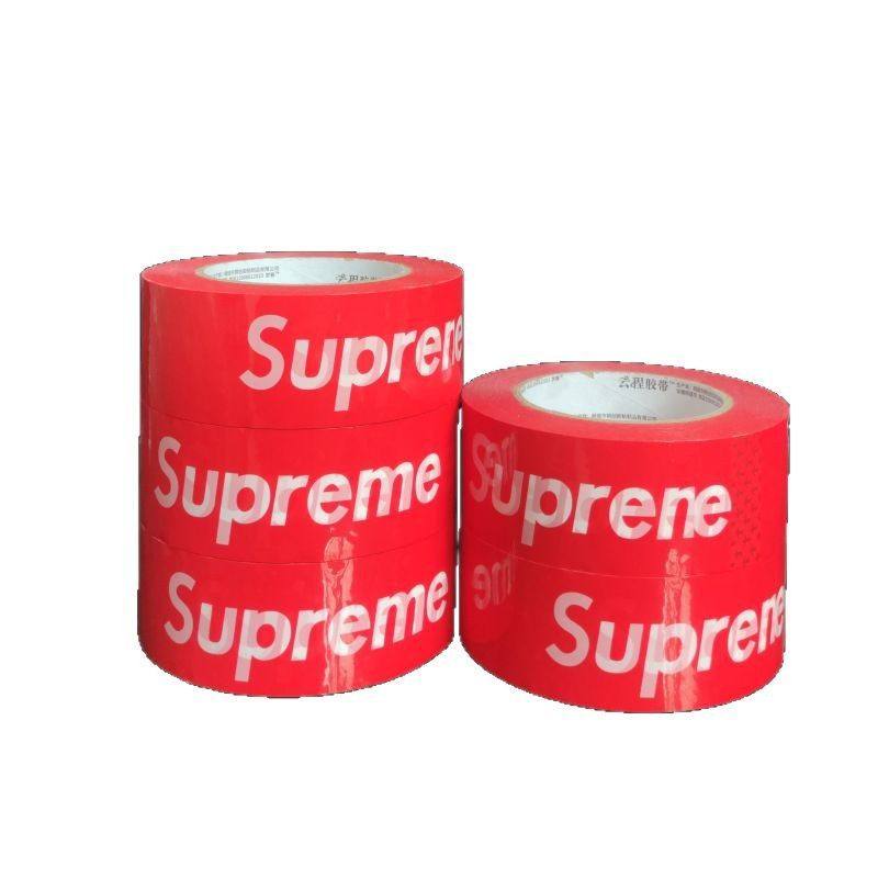 Supreme大号宽潮牌打包胶带潮流捆绑SUP透明胶纸红色黑色封箱胶布,淘宝优惠券,粉丝福利购,淘宝优惠卷