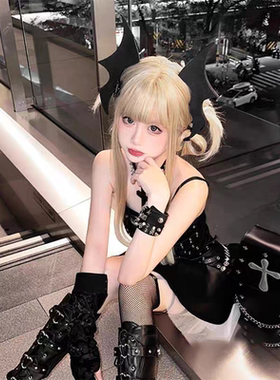 Y2K哥特辣妹恶魔角发夹