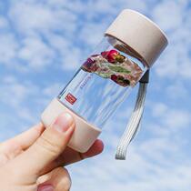 Glass Cup small mini carry-on water glass 100 ml 150 portable water bottle special small number pocket cup 200ml