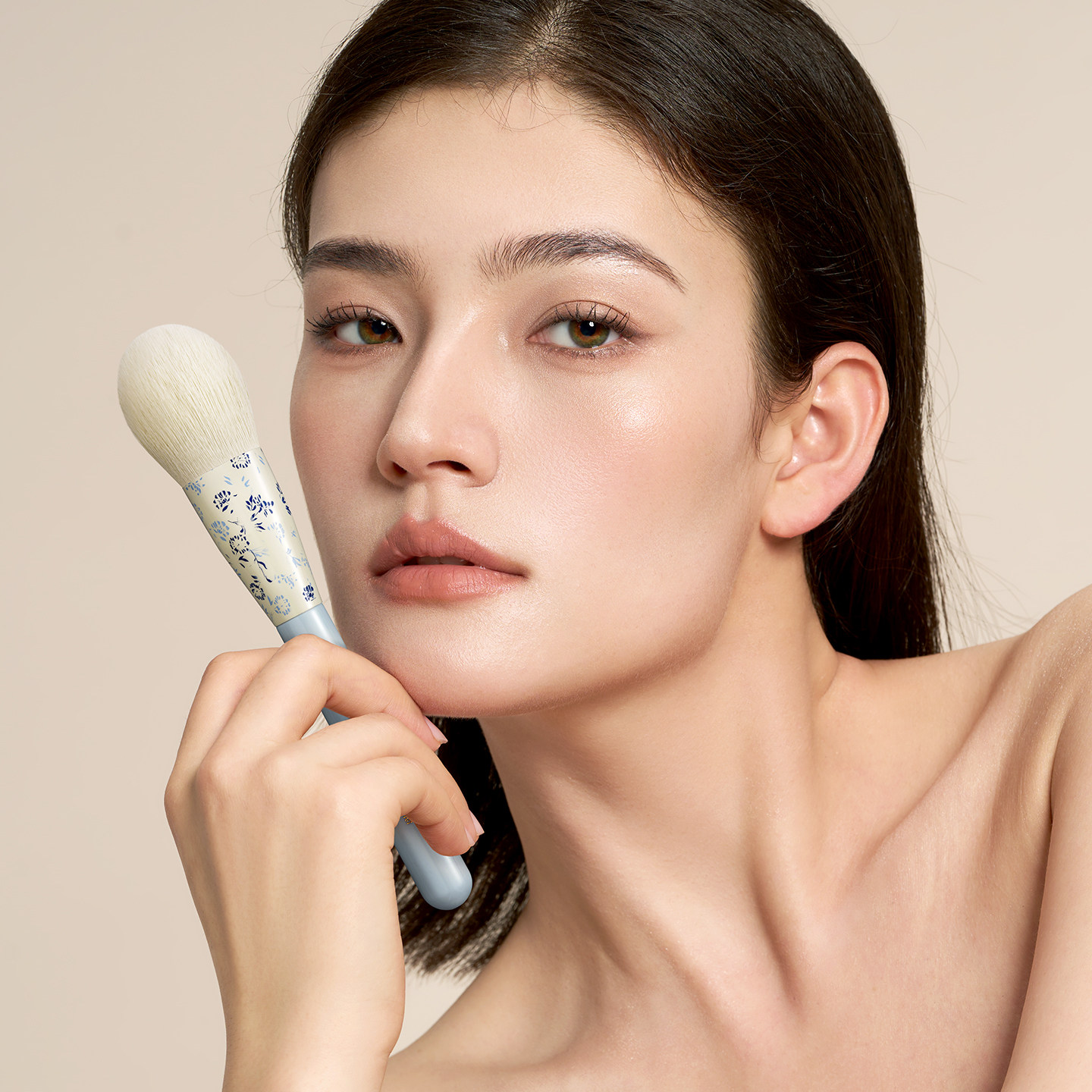 朗颜青花瓷系列12支化妆刷套装散粉腮红修容高光遮瑕眼部晕染眉刷