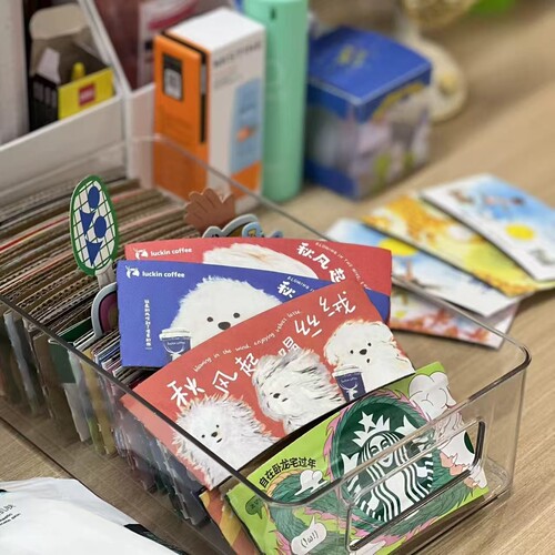 杯套收纳盒亚克力透明奶茶杯外套收集整理盒子桌面杯套收纳储物筐 - 图3