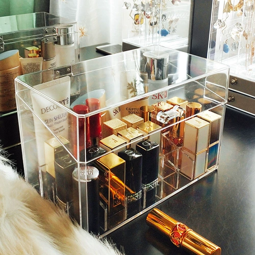 Стеклянная помада, коробка для хранения, косметика, популярно в интернете