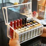 Стеклянная помада, коробка для хранения, акриловый косметический настольный комплект