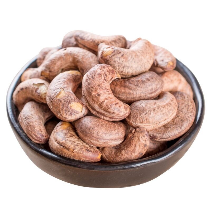 带皮大腰果仁500g原味紫皮孕妇坚果 天子乐腰果