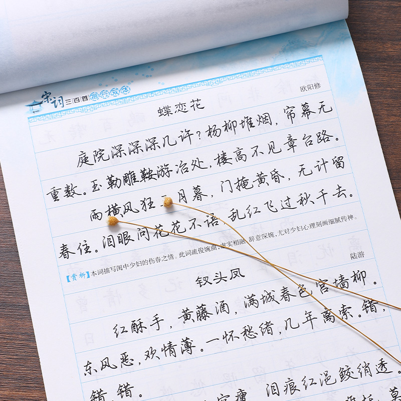 楷书字帖成人练字行楷唐诗宋词大学生7天速成临摹练字帖散文诗歌名言女生字体漂亮墨点荆霄鹏男生大气成年硬笔钢笔书法描红练字帖 - 图3