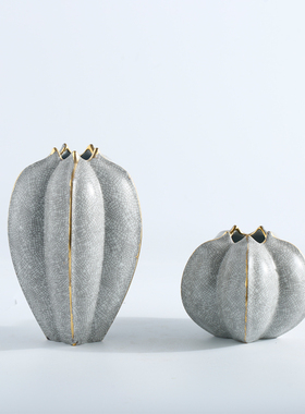 创意家居台面装饰杨桃花瓶摆件