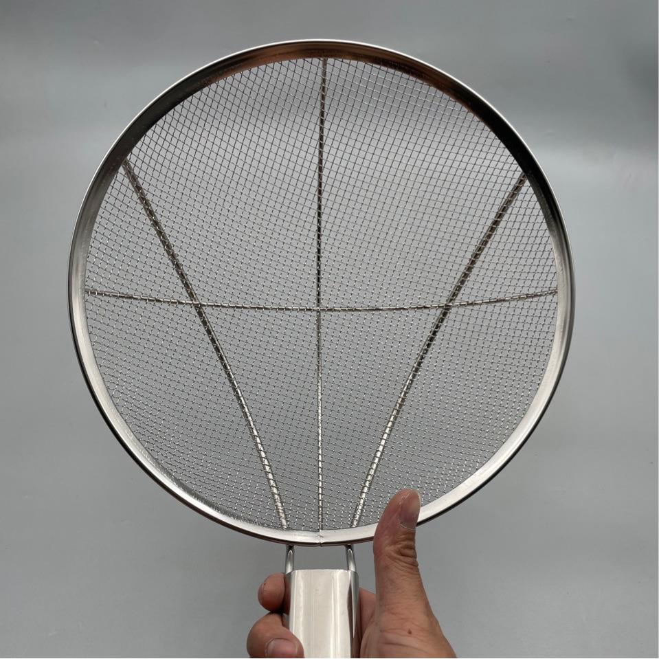 6目漏勺 粗网大漏勺 笊篱 捞面 漏网 不锈钢捞勺 加固商用 - 图2