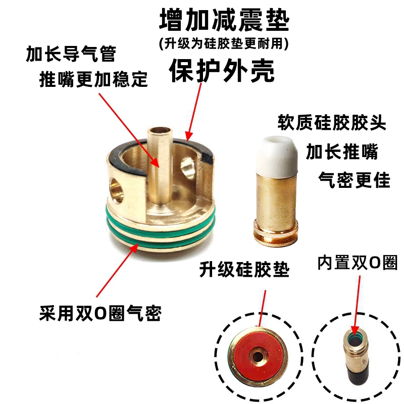 HM缸头推嘴锦明小月亮精击激趣腐败LDX司马SP司骏416静音缸头推嘴 - 图2