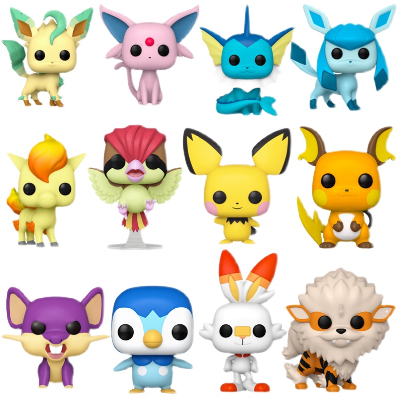 Funko POP宝可梦Pokémon叶伊布冰卡比兽波加曼风速狗公仔摆件-图3