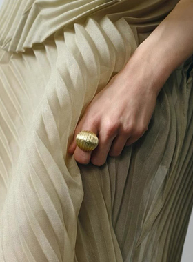 Céleste豆豆同款拱圆戒指女