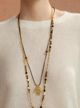 Céleste飞鸟系列飞鸟沉香项链女