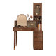 Fully solid wood dressing table storage cabinet integrated retro style