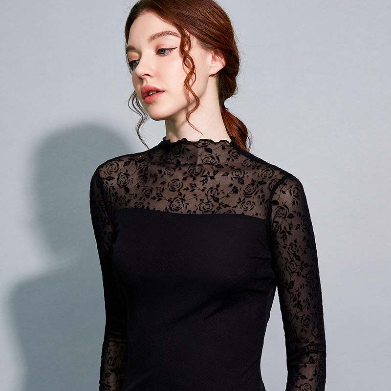 长袖女外穿2020秋冬装新款印花t恤 靓妃娅T恤