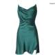 .2023 Sexy high-end trendy ice silk suspender underwear two-piece set of pajamas sexy new thin lace women's nightgown
