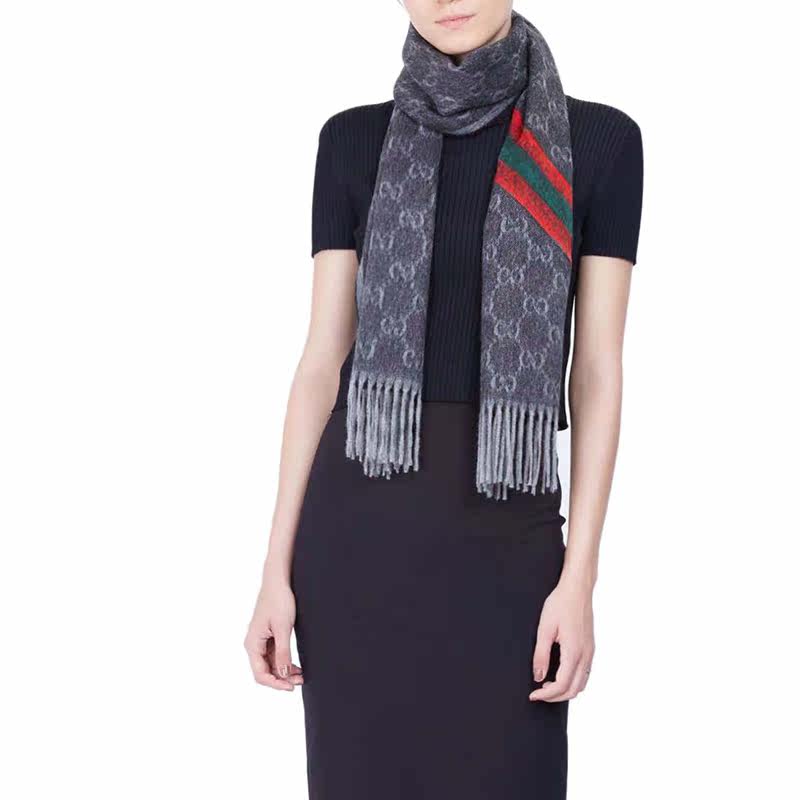 【直发】gucci/古驰新款男女围脖 IQH箱包海外围巾/丝巾/披肩