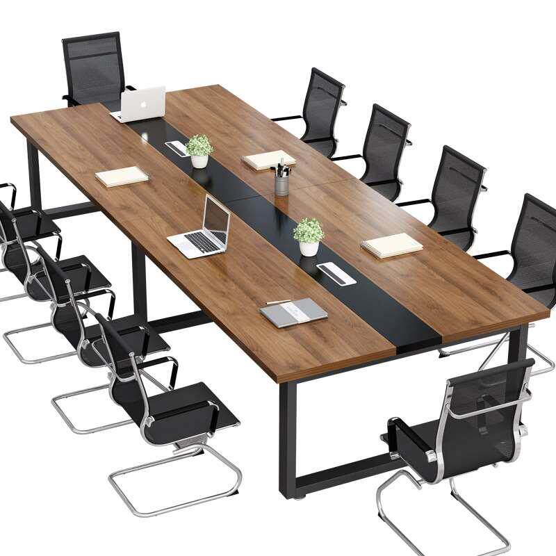 会议桌长桌简约现代电脑办公桌椅组合简易长条桌洽谈桌小型工作台