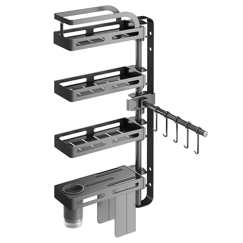 厨房旋转壁挂式调味品佐料调料架 帅仕厨具厨房置物架/角架