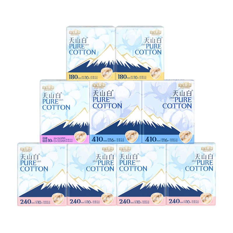 淘淘氧棉卫生巾女整箱82片官方正品 淘淘氧棉望天厚卫生巾
