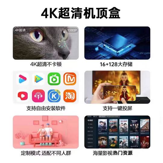 HiSilicon high definition lag-free Internet TV set-top box