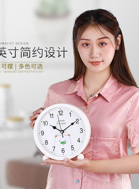 钟表台式客厅石英摆钟家用时尚大号坐钟摆放桌面台钟座钟时钟摆件