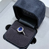 VRAI Princess Diana’s oval sapphire ring Royal blue main stone finished wedding ring Chinese Valentine’s Day gift