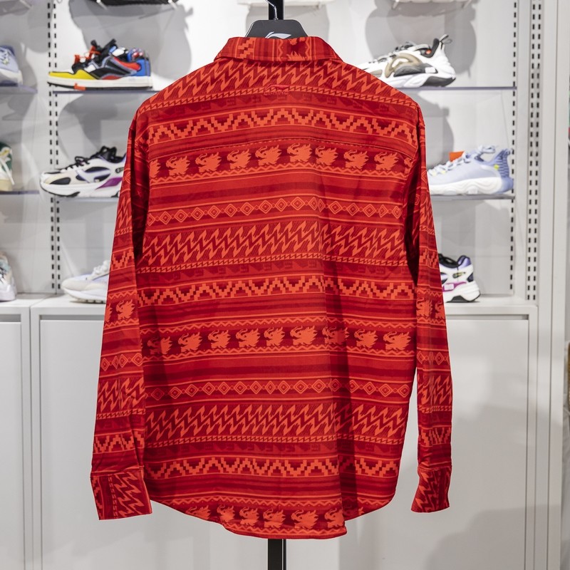 正品李宁休闲衬衫春季新款日进斗金男子宽松长袖开衫外套ASHU001,淘宝优惠券,粉丝福利购,淘宝优惠卷