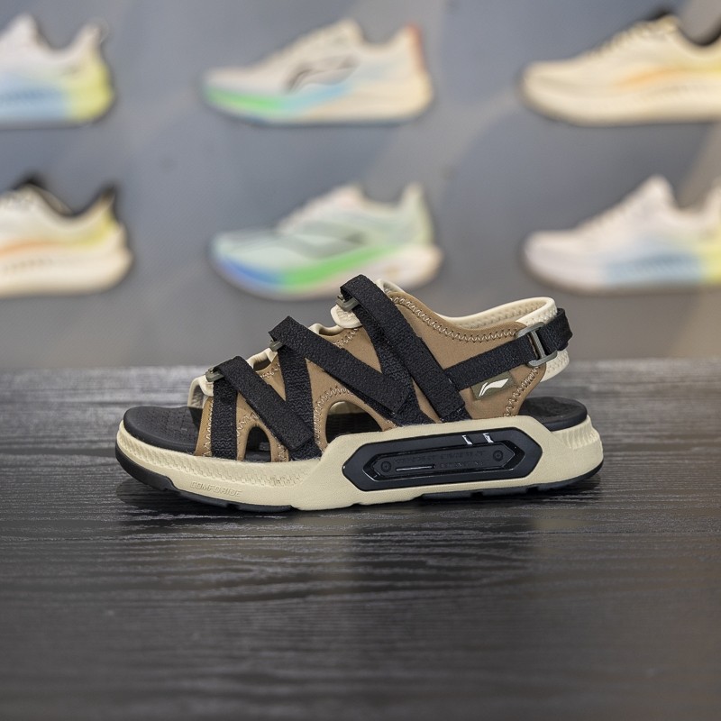 正品李宁儿童凉鞋2025男女大童透气漏趾魔术贴沙滩凉鞋YKUV010,淘宝优惠券,粉丝福利购,淘宝优惠卷