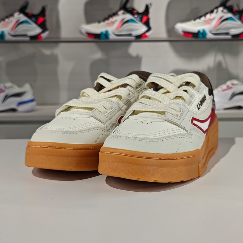 正品李宁001 BTC PREMIUM休闲鞋男子运动低帮板鞋耐磨舒适AGCT495 - 图3