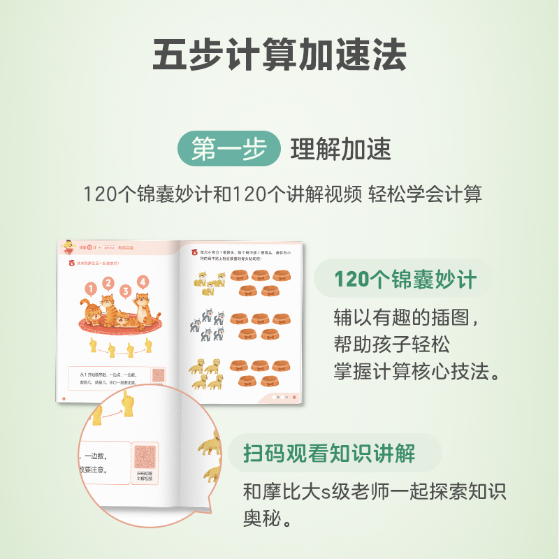 【学而思官方】摩比爱计算 萌芽篇飞跃篇儿童数学计算益智早教启蒙书绘本思维训练书籍专注力练习册 - 图2