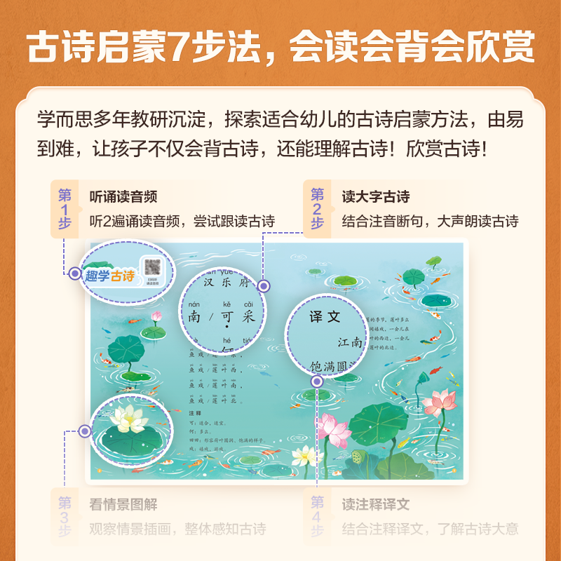 【官方旗舰店】摩比古诗启蒙第一课 分主题拓展文史常识提升大语文综合素养小学生必背古诗词3-7岁幼儿学前启蒙古诗词幼儿启蒙早教