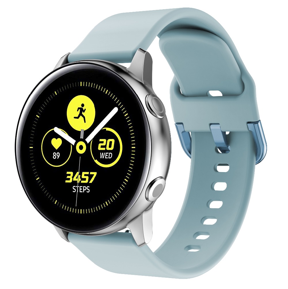 三星Galaxy Watch4/3 active2表带智能手表荣耀GS3 小米S1 Pro硅胶腕带华为WATCH GT3Pro46mm运动女软20/22mm