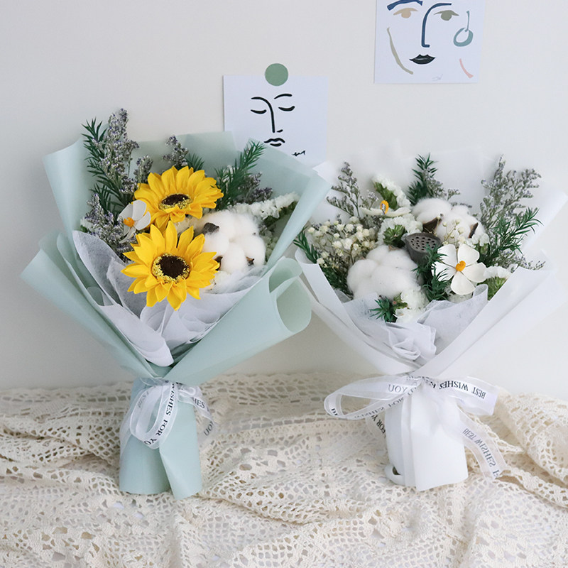 永生花向日葵花束 新人首单立减十元 21年7月 淘宝海外