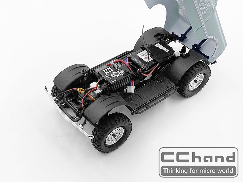 SCX24 chevrolet 雪佛兰 轮罩内村+侧踏板 - 图0