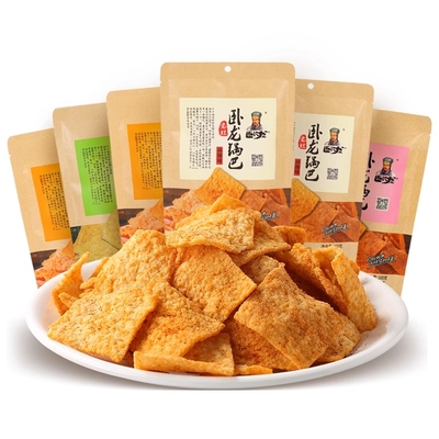 卧龙手工锅巴追剧必备休闲零食