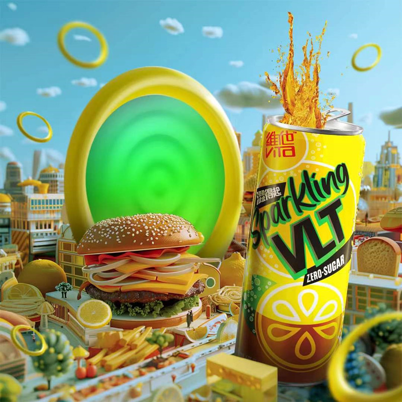 香港进口维他0糖气泡柠檬茶310ml罐港版饮料夏季下午茶饮品夏日 - 图1