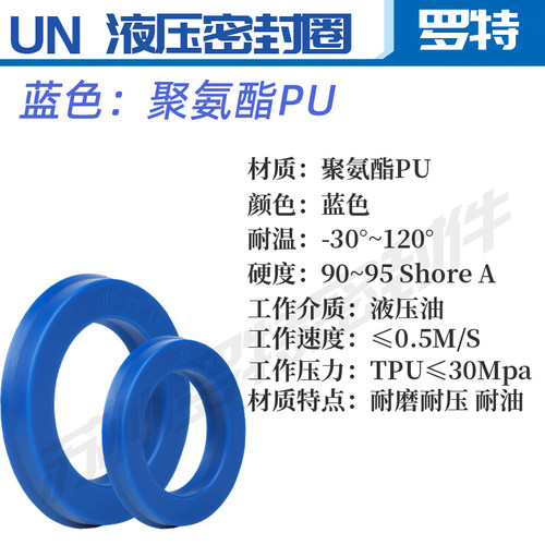 Y型聚氨酯液压油封UN35*42 43 45 48 50 52 55*6 7 8 10O型密封圈 - 图2