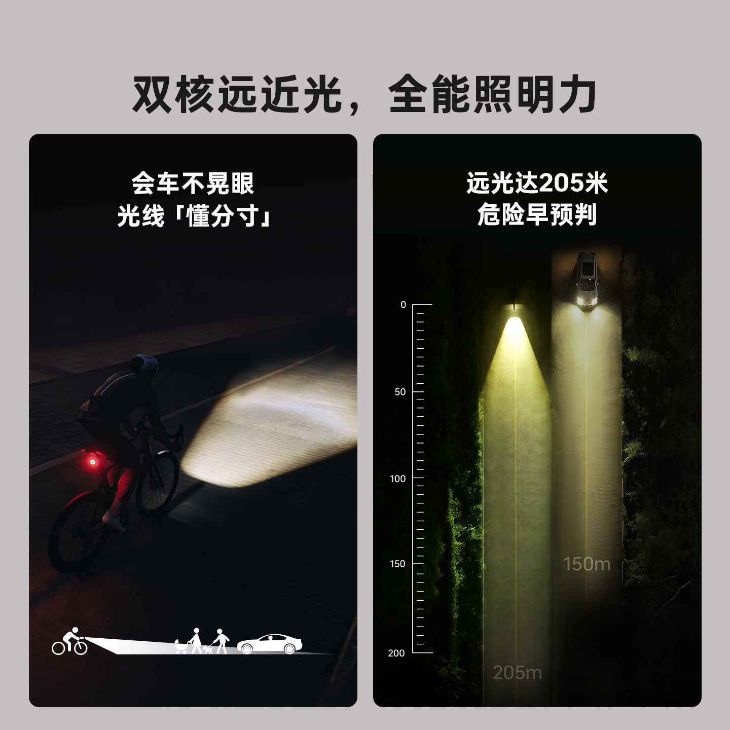 迈极炫自行车夜骑灯吊装自行车灯CBL1600PRO磁吸车灯公路车骑行灯,淘宝优惠券,粉丝福利购,淘宝优惠卷