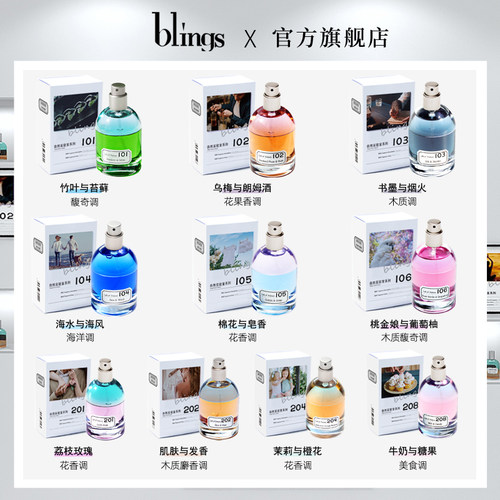 【blings自然实验室香水】小众沙龙香品牌男香女香中性香套装礼物 - 图0